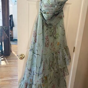 Anthropologie Ruffle Maxi Dress